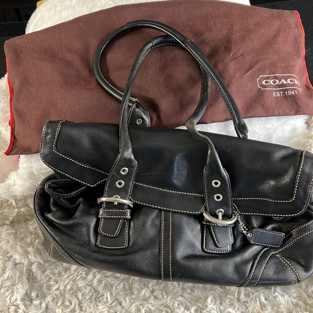 Vintage Coach Leather used satchel